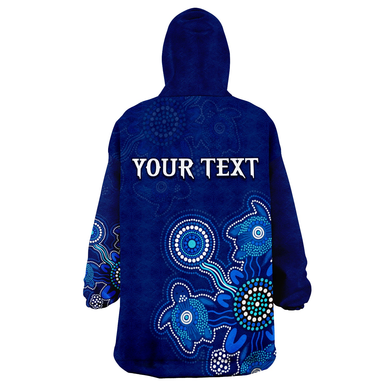 custom-personalised-aboriginal-dot-turtles-victory-wearable-blanket-hoodie