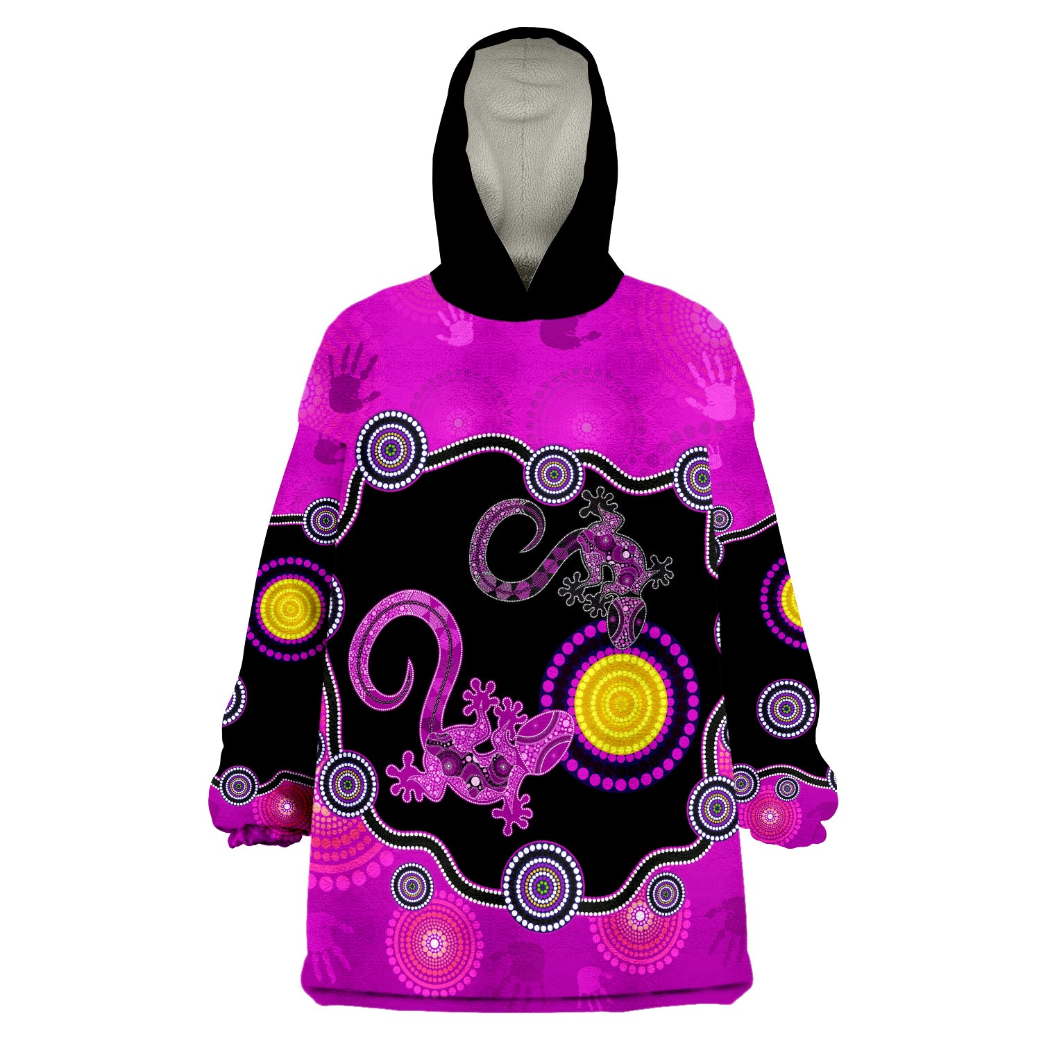 custom-personalised-aboriginal-lizard-attracted-australia-version-purple-wearable-blanket-hoodie