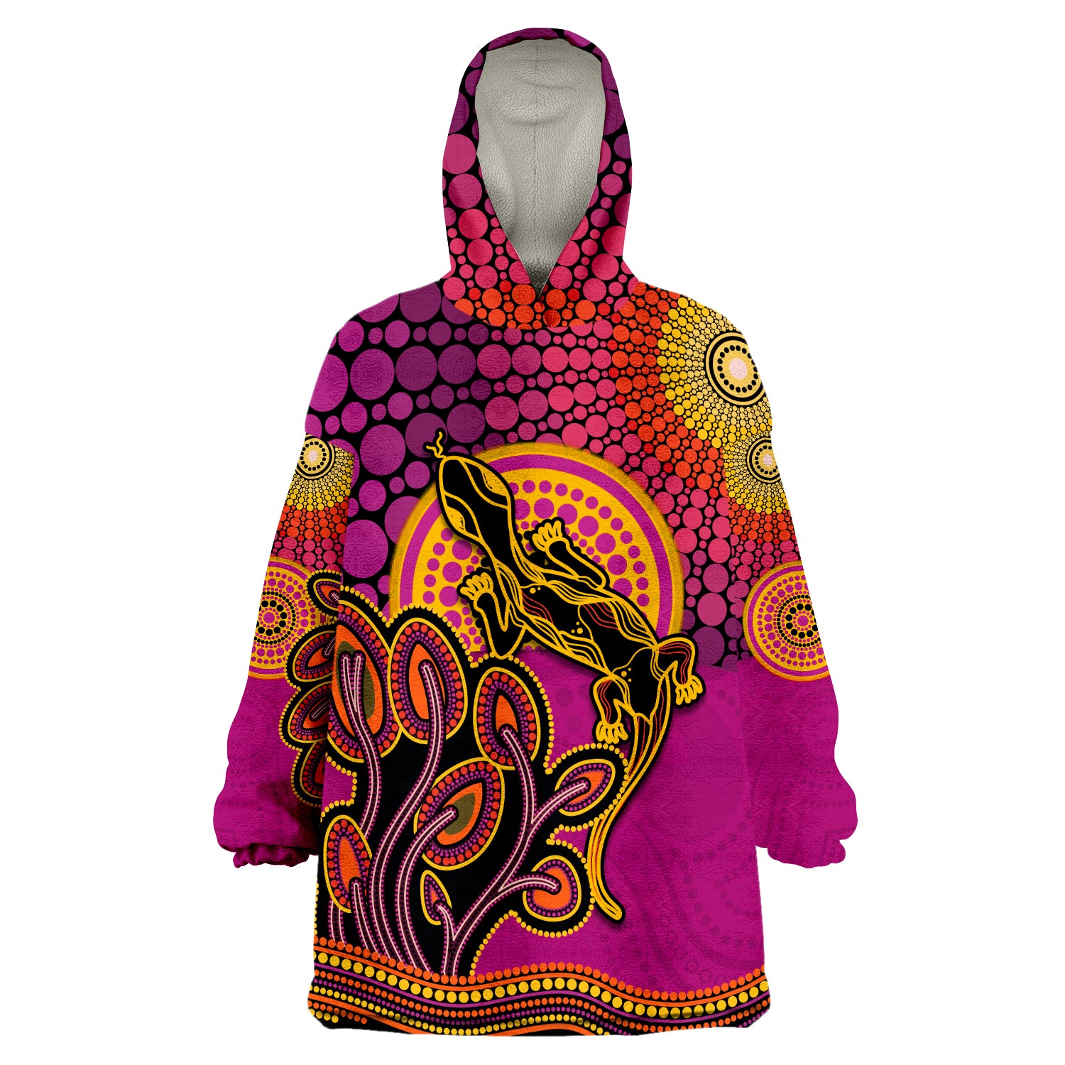 custom-personalised-aboriginal-lizard-tree-on-the-hill-sunshine-wearable-blanket-hoodie