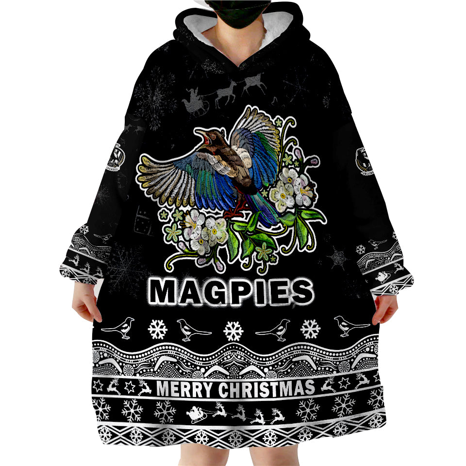 custom-personalised-and-number-collingwood-pies-unique-winter-season-magpies-merry-christmas-wearable-blanket-hoodie