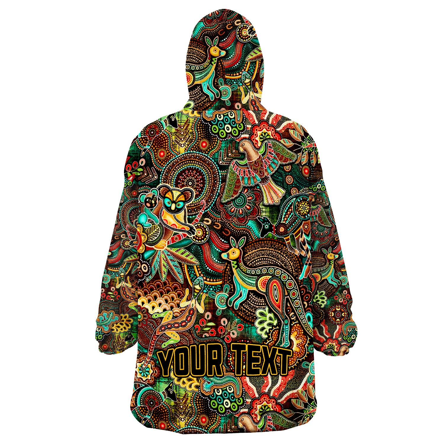 custom-personalised-aussie-animal-aboriginal-art-special-ver01-wearable-blanket-hoodie