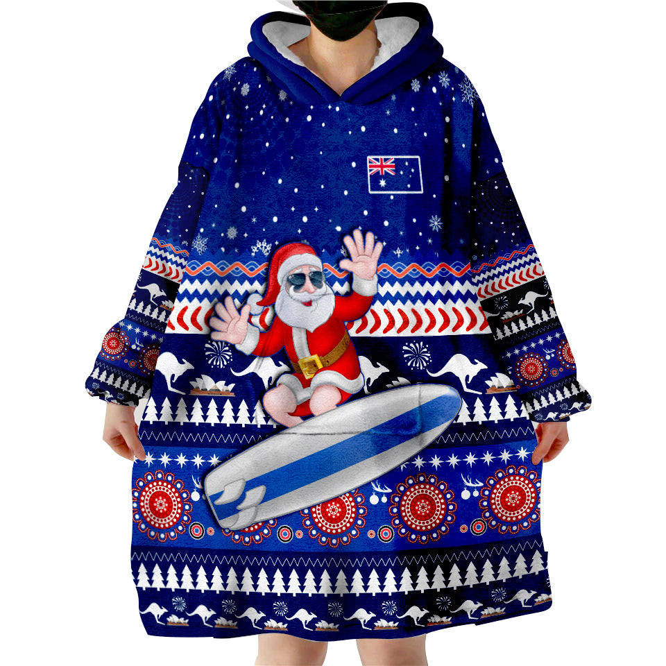 custom-personalised-australia-christmas-aussie-aboriginal-santa-claus-is-surfing-with-kangaroo-wearable-blanket-hoodie