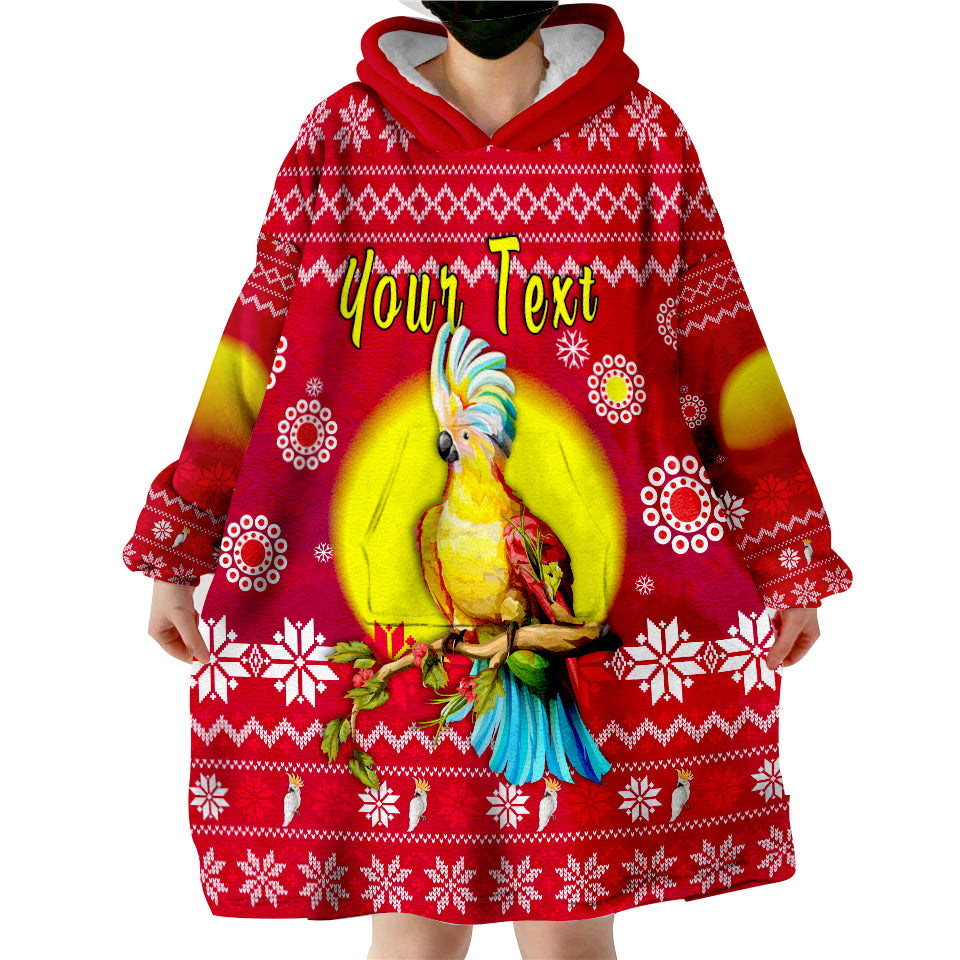 custom-personalised-australia-christmas-be-loved-cockatoo-wearable-blanket-hoodie