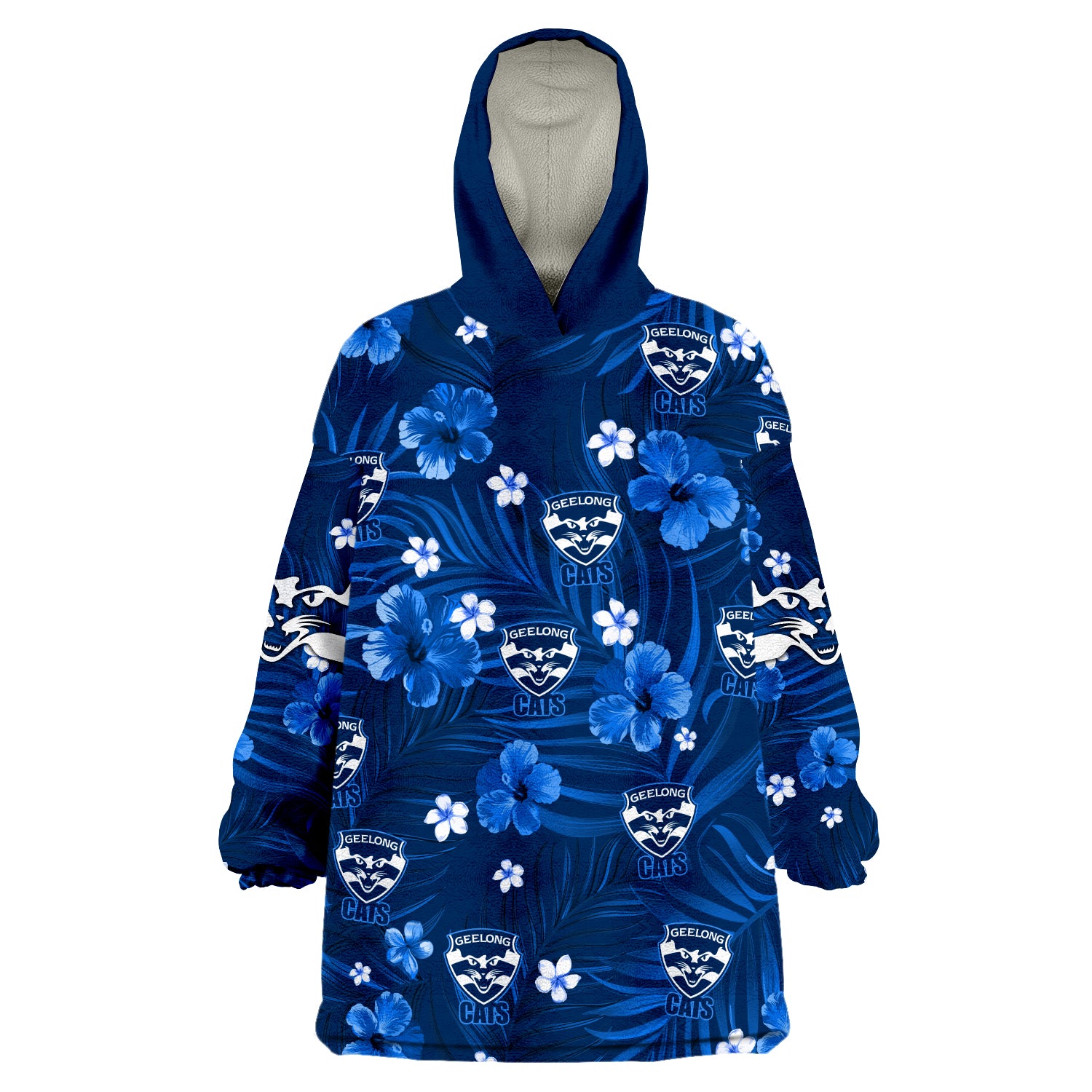 custom-personalised-cats-football-geelong-premiers-tropical-flowers-simple-wearable-blanket-hoodie