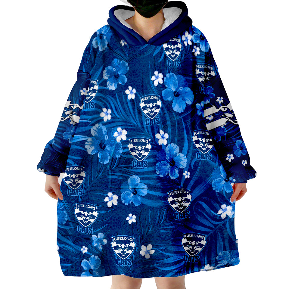 custom-personalised-cats-football-geelong-premiers-tropical-flowers-simple-wearable-blanket-hoodie