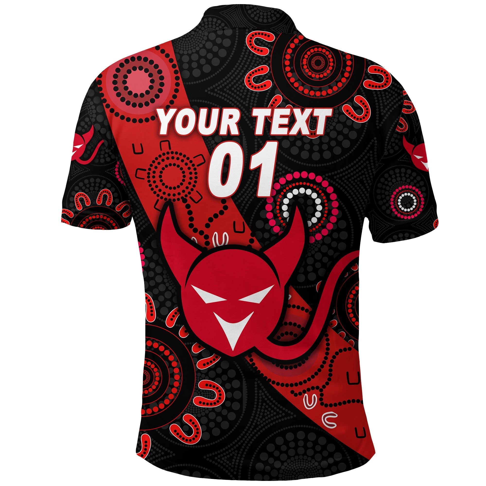 custom-personalised-perth-football-club-polo-shirt-demons-indigenous-version-custom-text-and-number