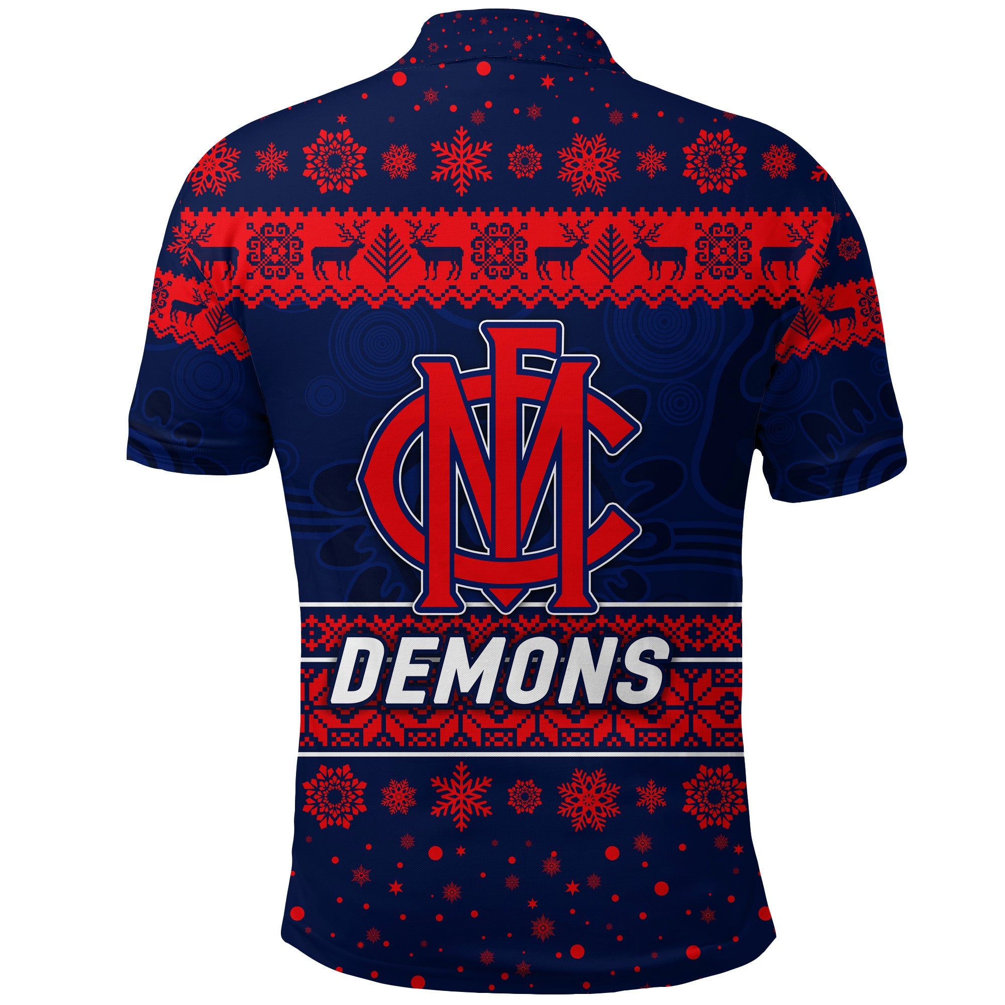 melbourne-demons-polo-shirt-christmas-simple-style