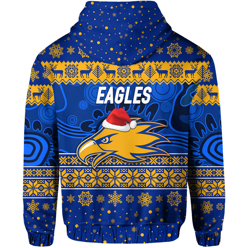 West Coast Eagles Hoodie Christmas Simple Style - Blue LT8