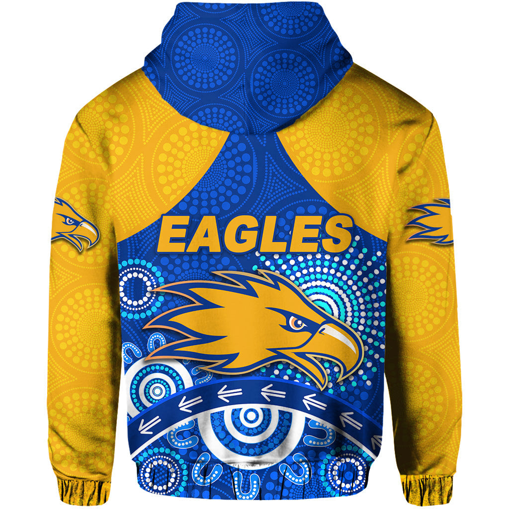 West Coast Eagles Hoodie Indigenous Version - Blue LT8