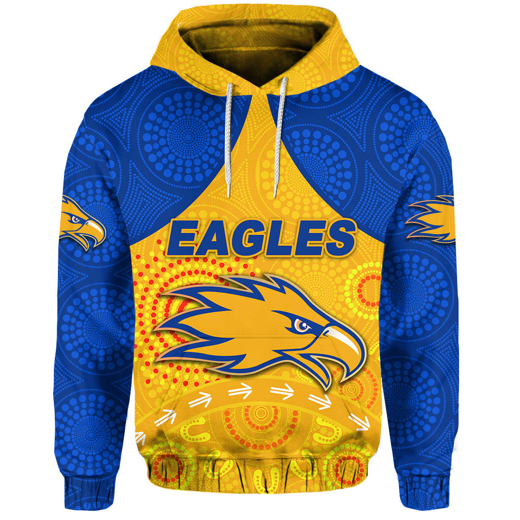 West Coast Eagles Hoodie Indigenous Version - Gold LT8