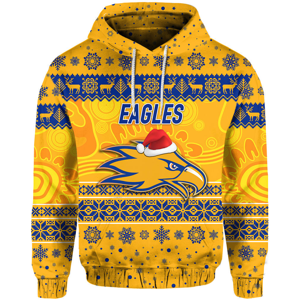 West Coast Eagles Hoodie Christmas Simple Style - Gold LT8