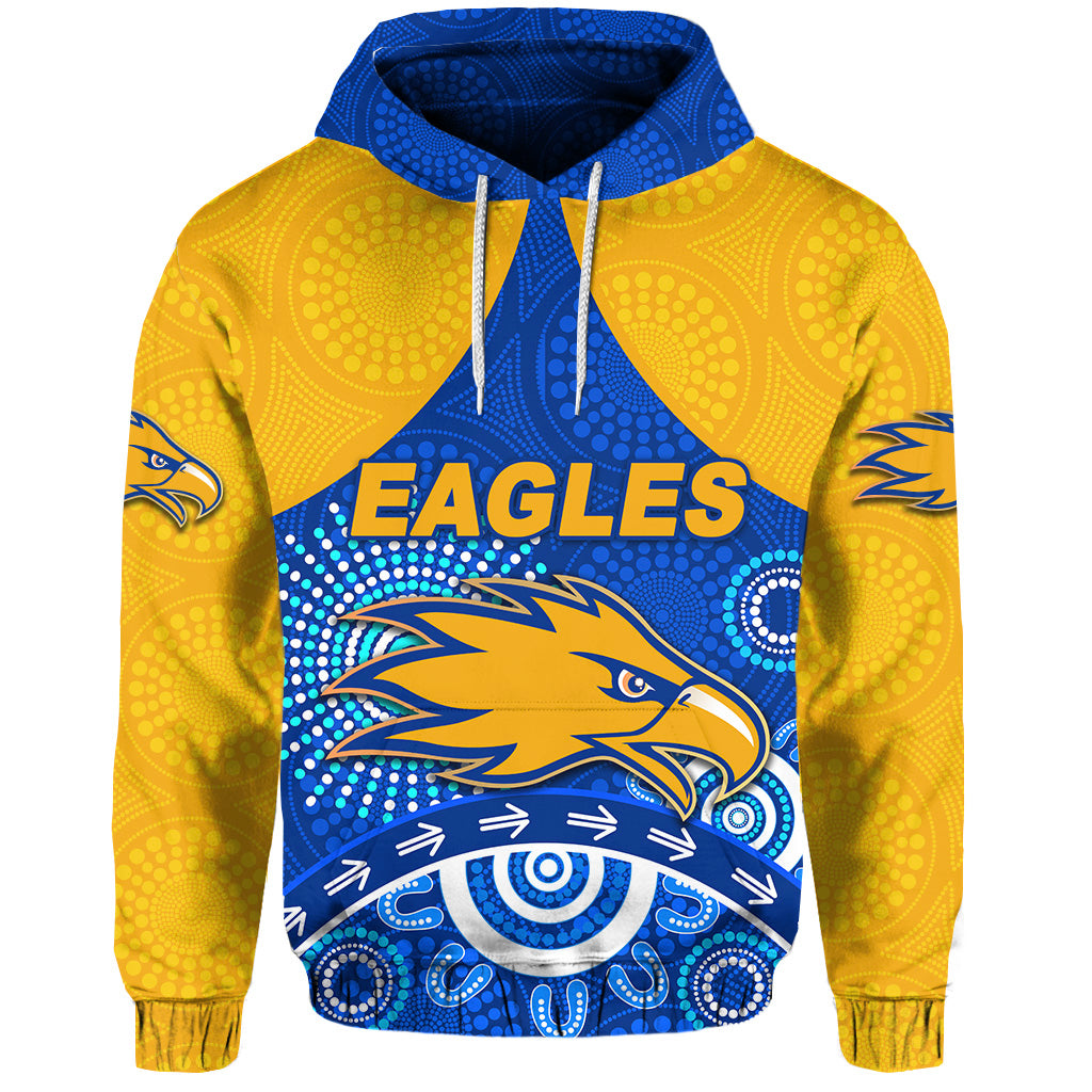 West Coast Eagles Hoodie Indigenous Version - Blue LT8