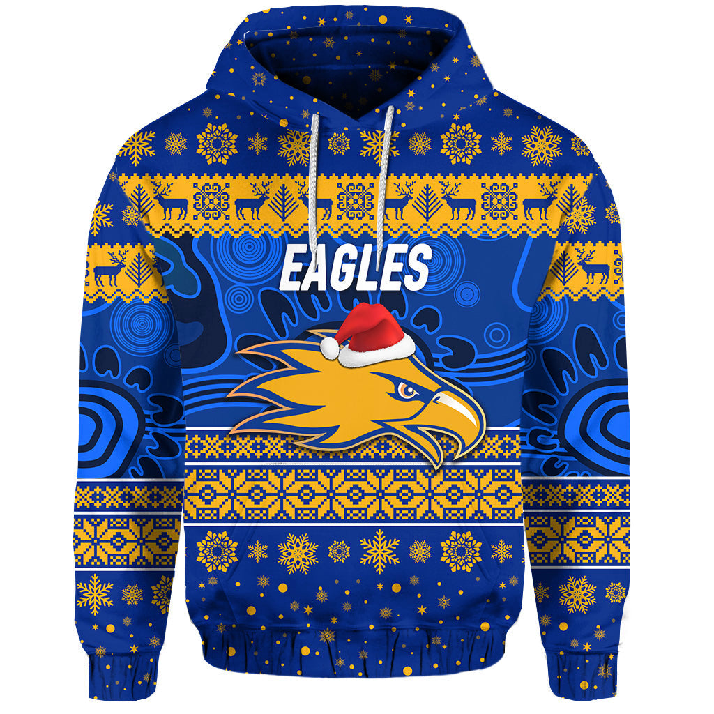 West Coast Eagles Hoodie Christmas Simple Style - Blue LT8