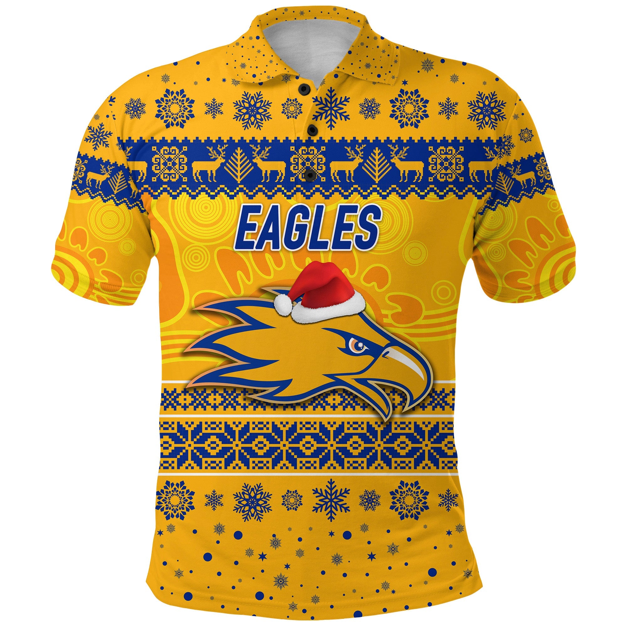 custom-personalised-west-coast-eagles-polo-shirt-christmas-simple-style-gold