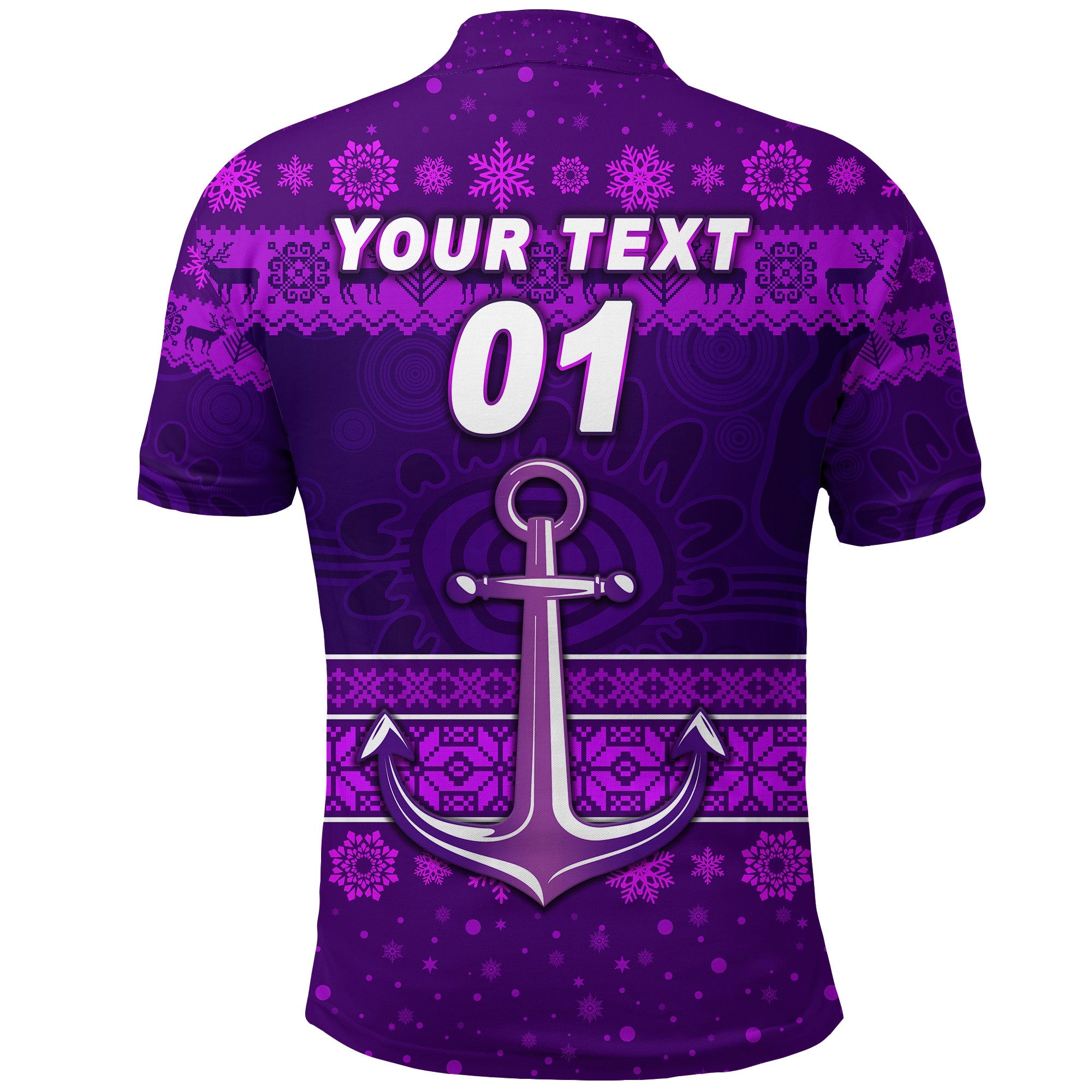 custom-personalised-fremantle-dockers-polo-shirt-freo-christmas-simple-style-purple