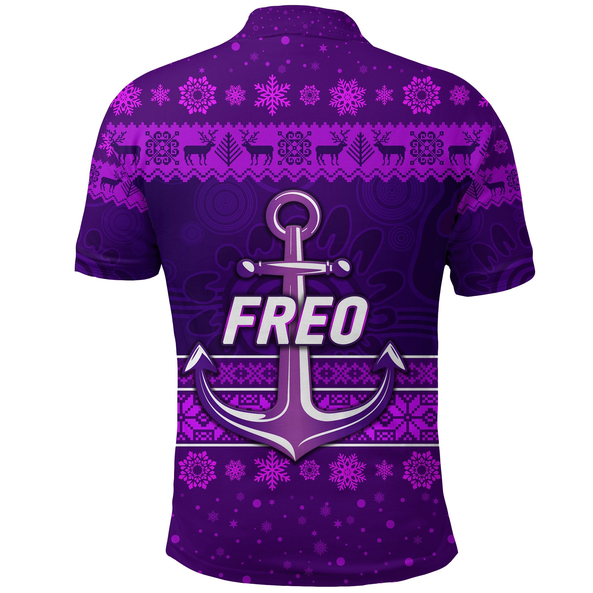 fremantle-dockers-polo-shirt-freo-christmas-simple-style-purple