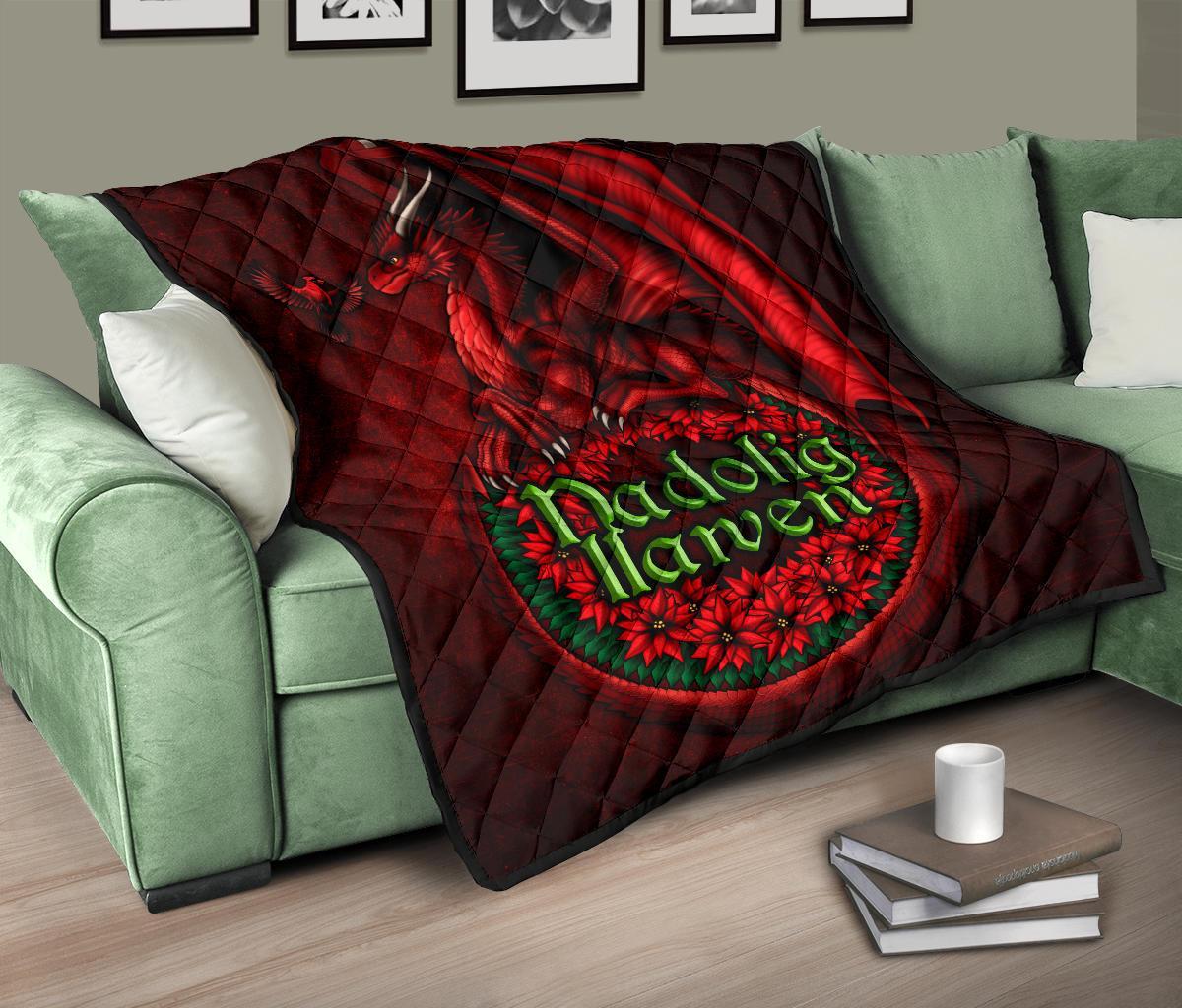 wales-premium-quilt-christmas-dragon