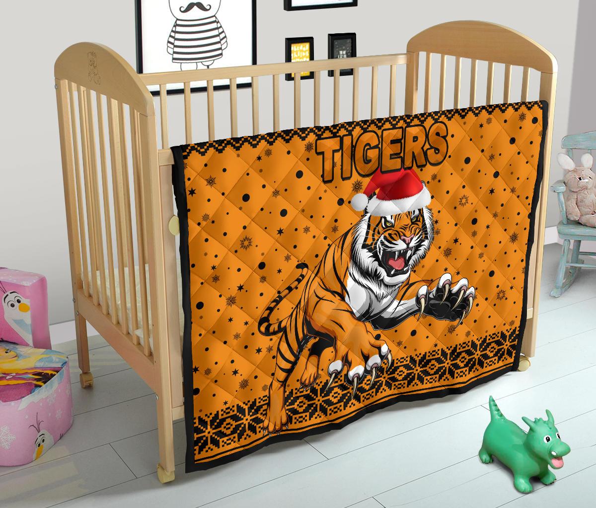 wests-christmas-premium-quilt-tigers-unique-vibes-orange