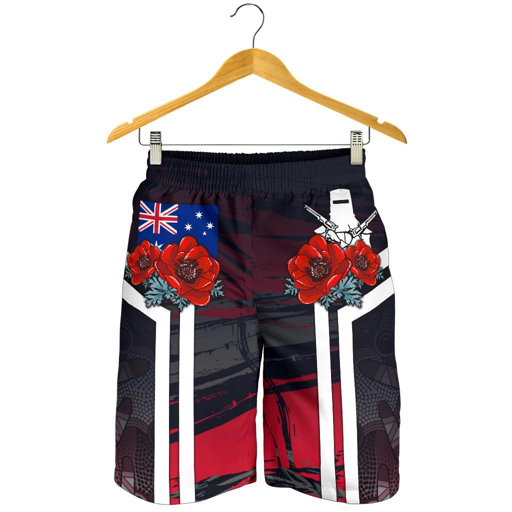 shorts-anzac-day-shorts-poppy-flowerss-dot-painting-men