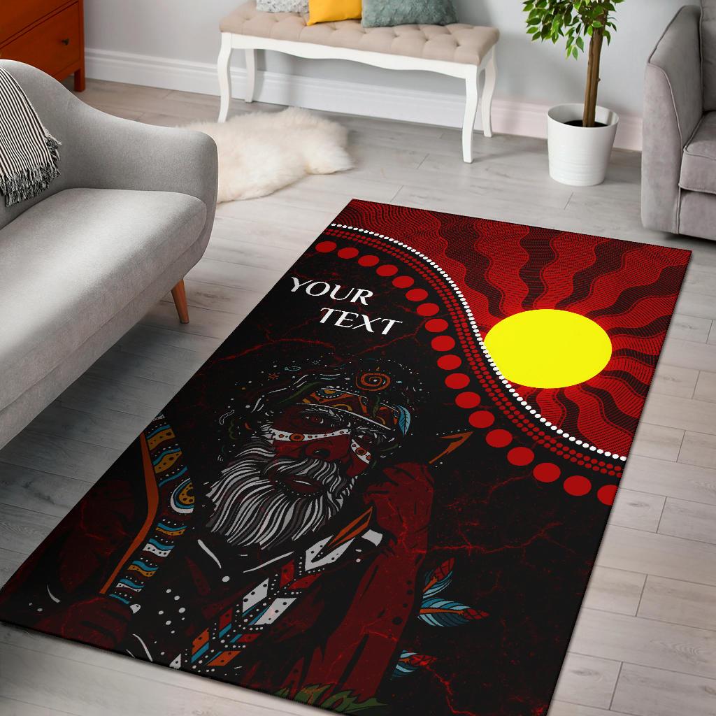 custom-aboriginal-area-rug-indigenous-people-and-sun