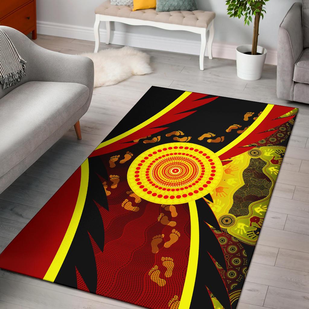 aboriginal-area-rug-indigenous-flag-with-footprint-hand-art