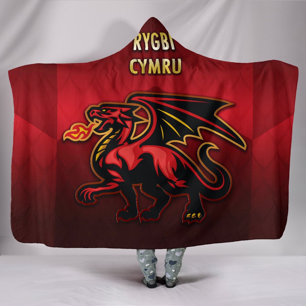 wales-rugby-hooded-blanket-simple-style