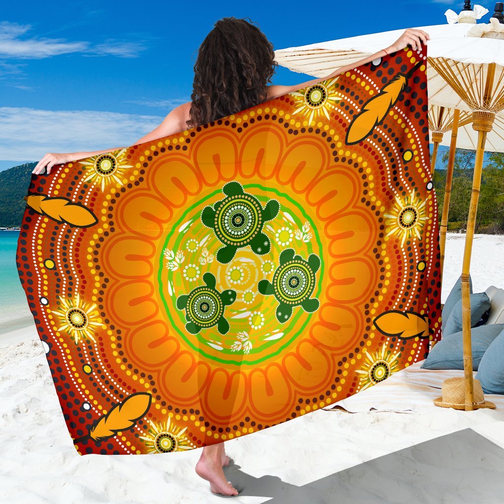 aboriginal-sarong-turtle-circle-dot-painting-art