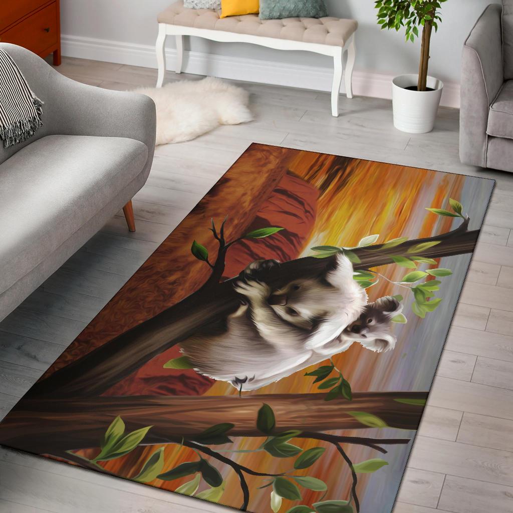 area-rug-koala-rug-uluru-sunset-landscape-art