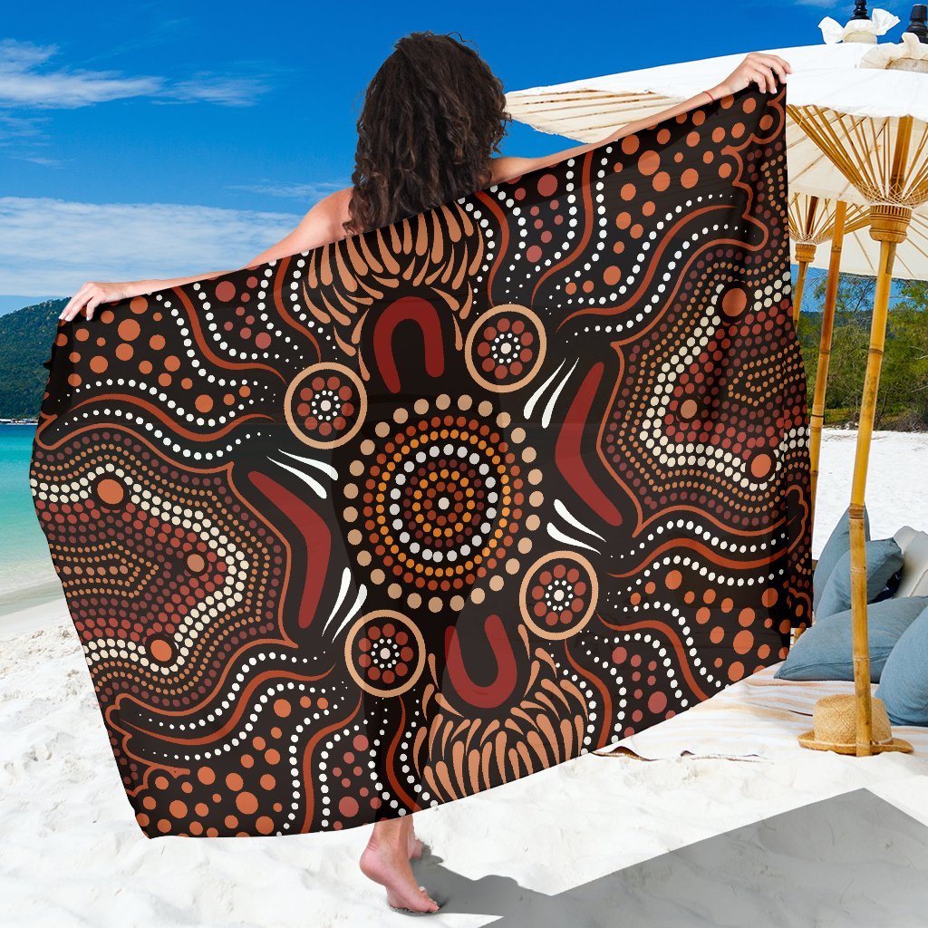 aboriginal-sarong-brown-indigenous-art