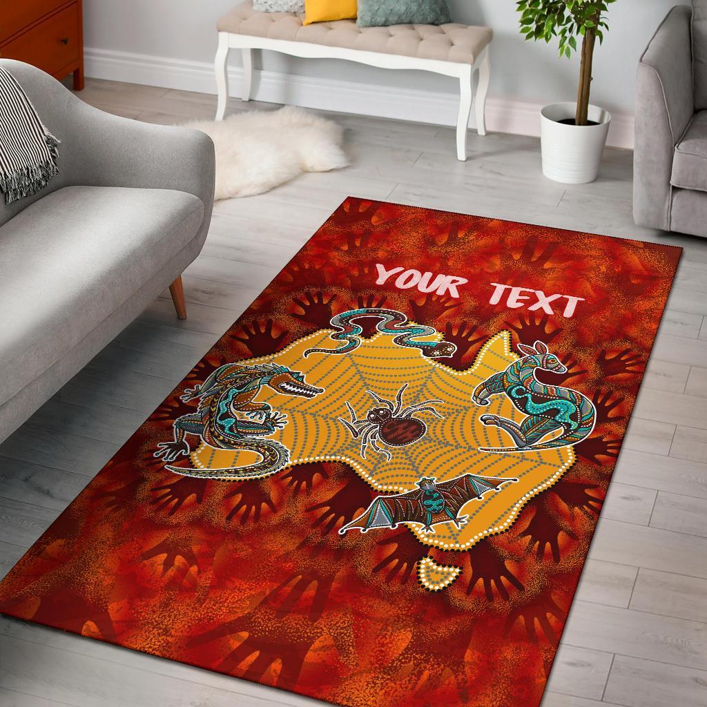 custom-aboriginal-area-rug-australia-map-hand-patterns-spider-web