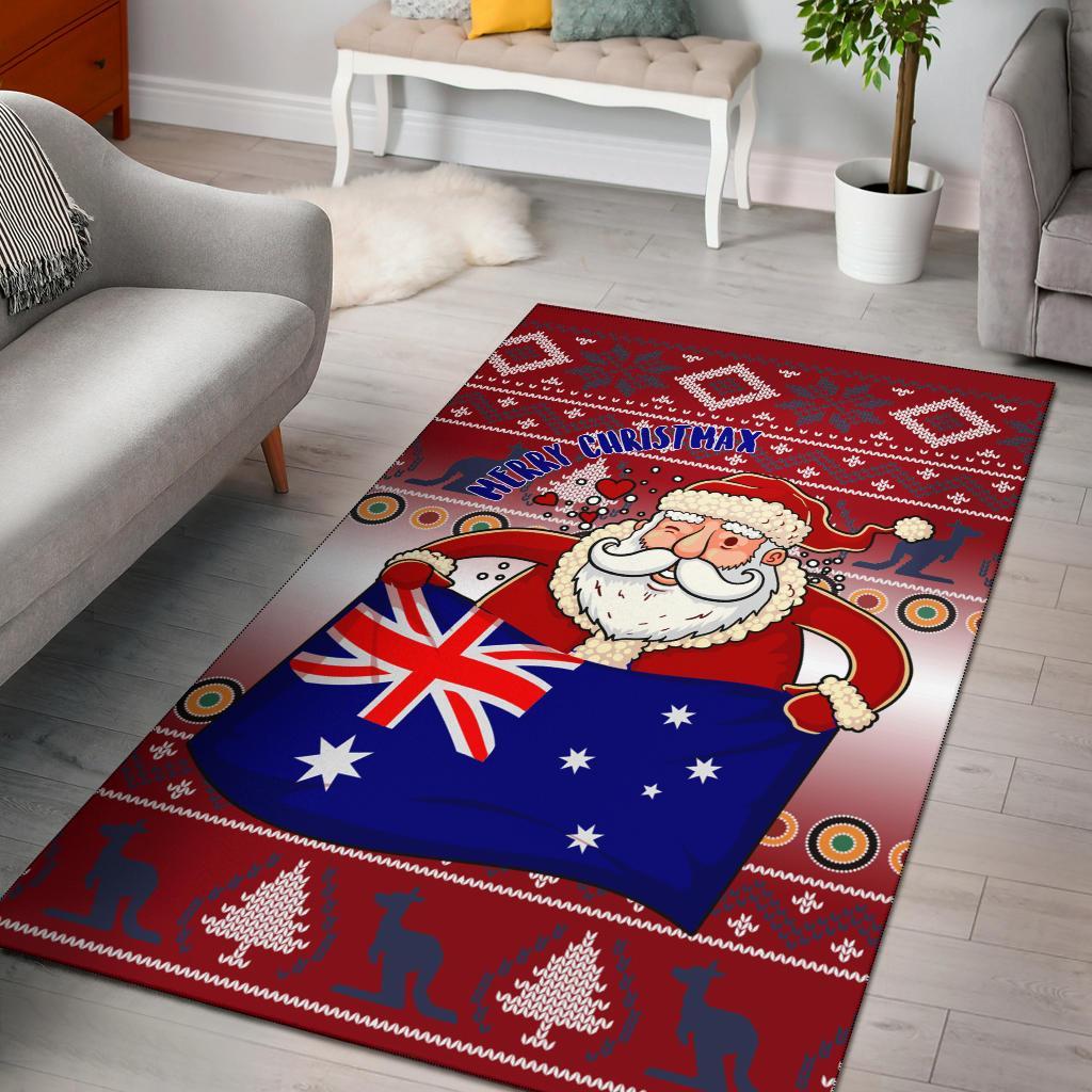 christmas-area-rug-australia-santa-claus-hold-the-flag-red