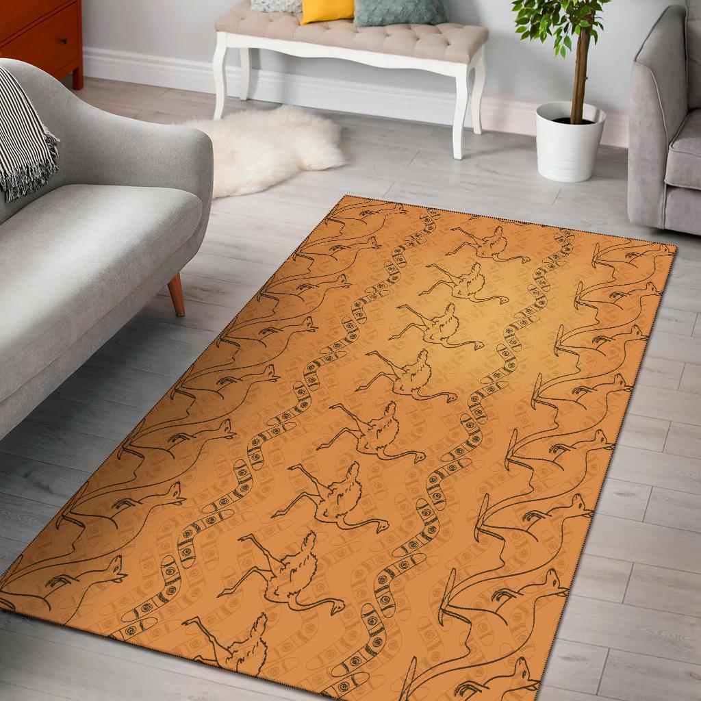 area-rug-ostrich-rug-kangaroo-with-boomerang