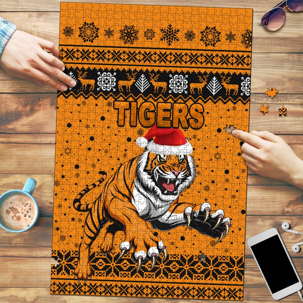 wests-christmas-premium-wood-jigsaw-puzzle-tigers-unique-vibes-orange