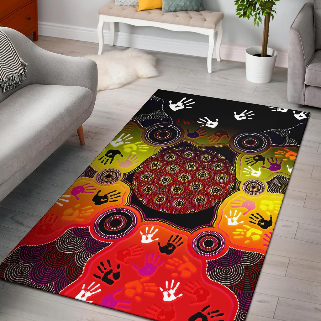 aboriginal-area-rug-indigenous-circle-dot-painting-hand-art