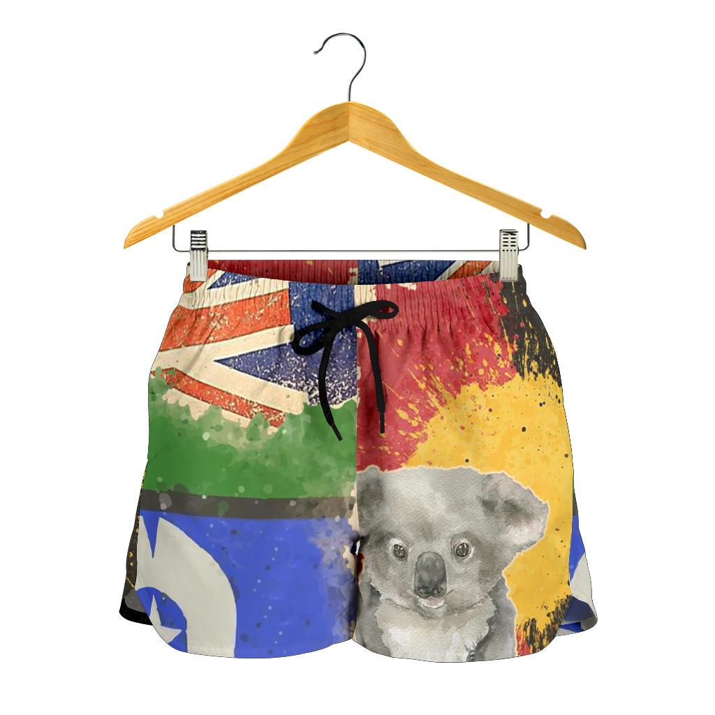 Women's Short - Flag Combination with Koala - Vibe Hoodie