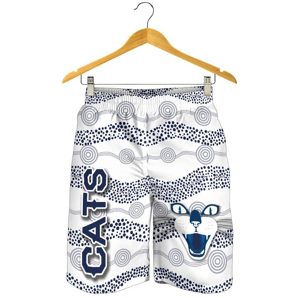 combo-polo-shirt-and-men-short-geelong-cats-indigenous-white