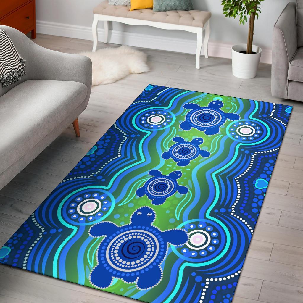 1staustrali-aboriginal-area-rug-aboriginal-turtle-family