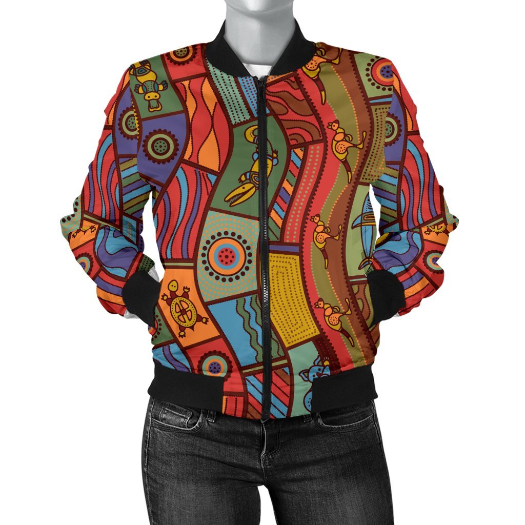 womens-bomber-jacket-aboriginal-art-with-animals