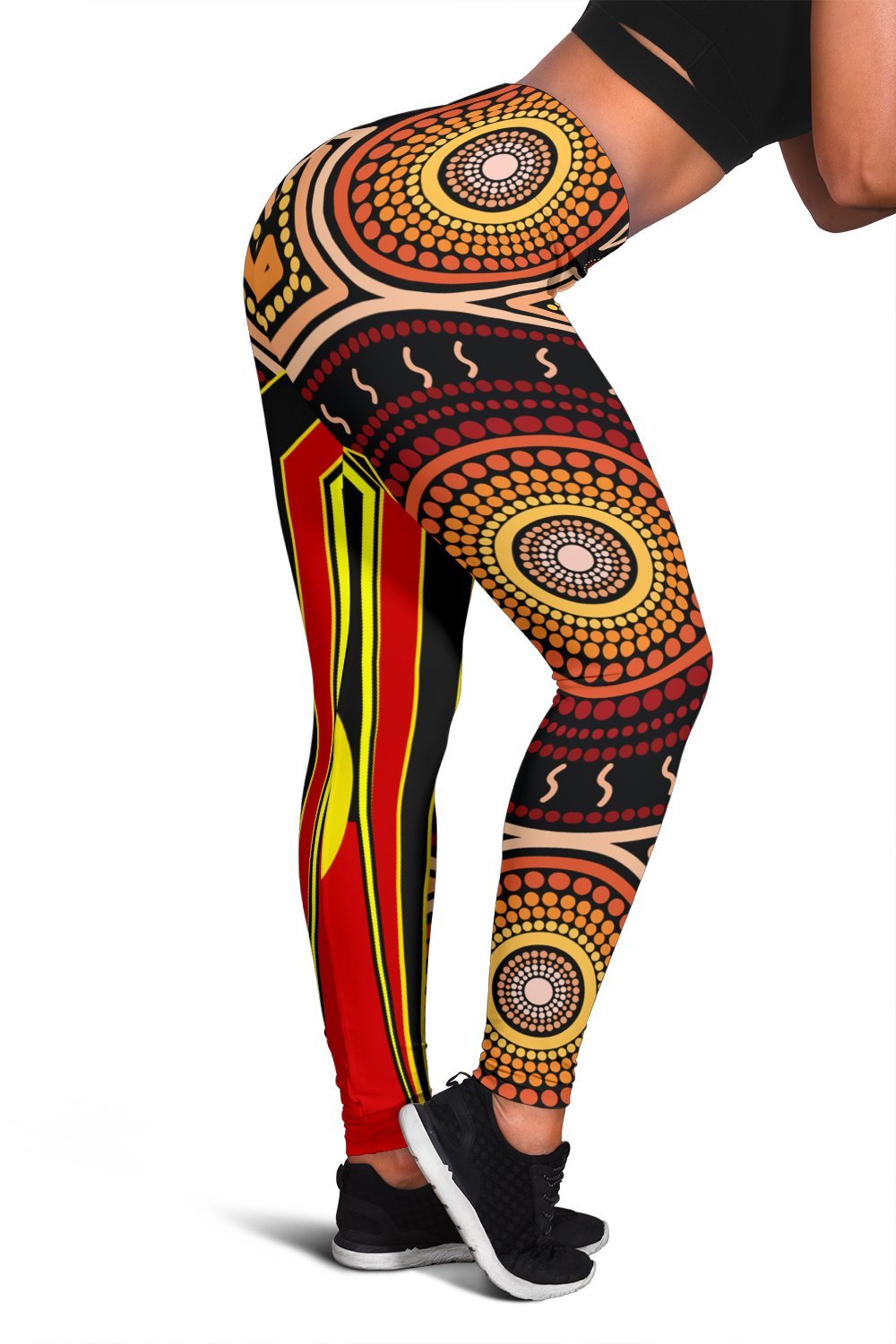 womens-leggings-aboriginal-with-dot-painting-art