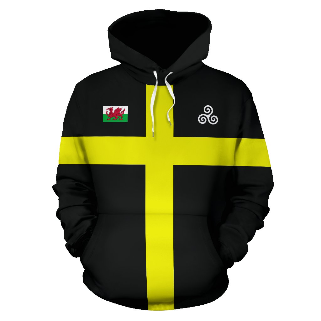 Wales Saint David Flag Pullover Hoodie