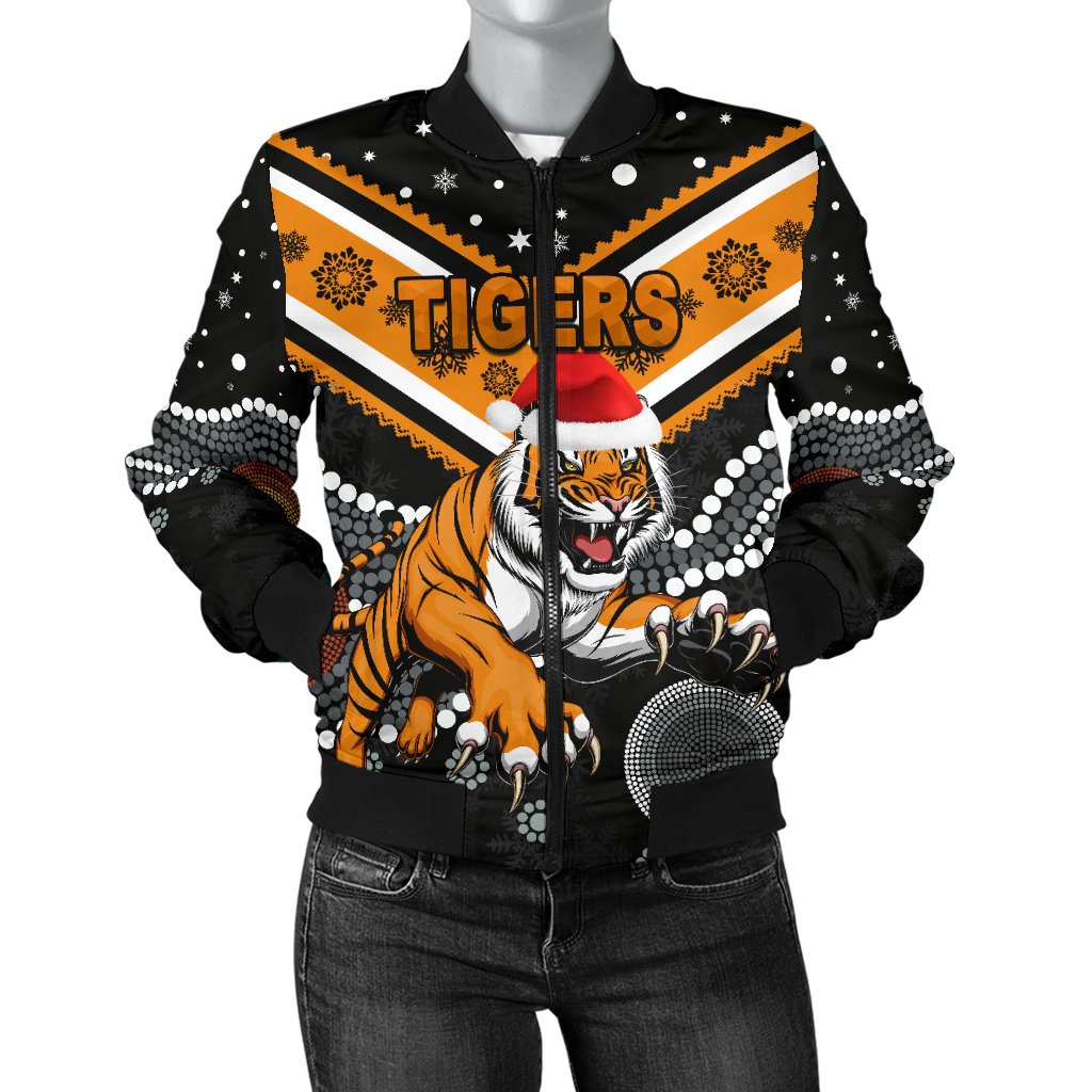 wests-christmas-womens-bomber-jacket-tigers-indigenous