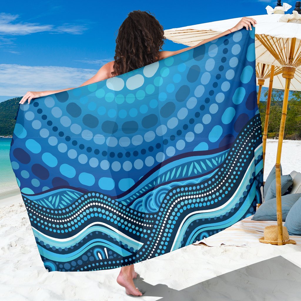 aboriginal-sarong-blue-sun