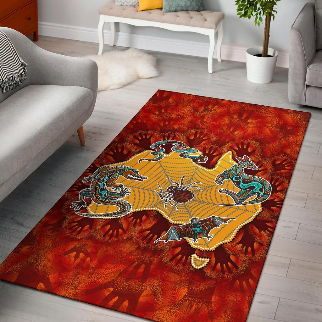 aboriginal-area-rug-australia-map-hand-patterns-spider-web