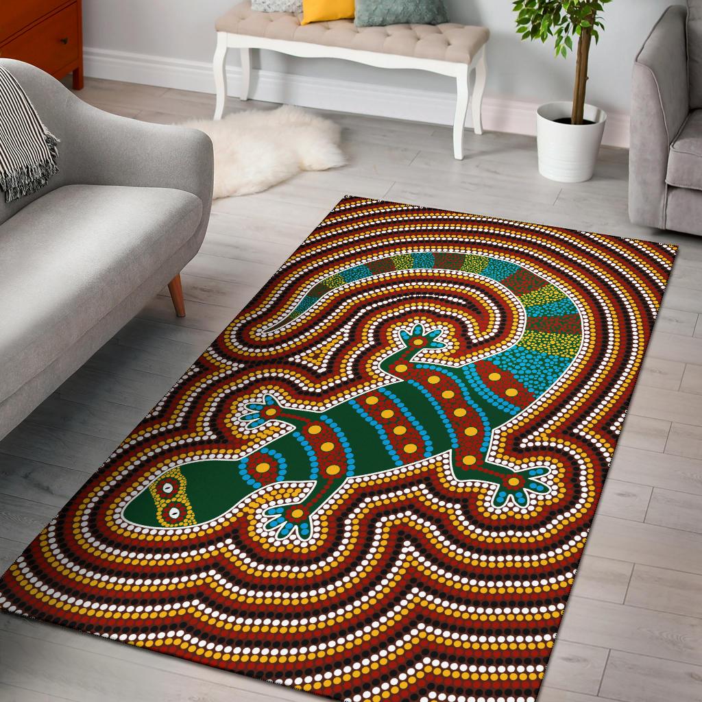 aboriginal-area-rug-lizard-dot-painting-patterns