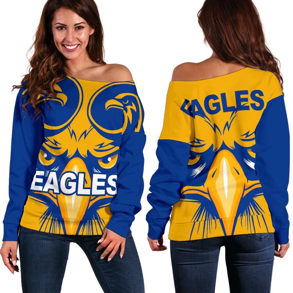 West Coast Eagles Women Off Shoulder Sweater Special Style - Vibe Hoodie