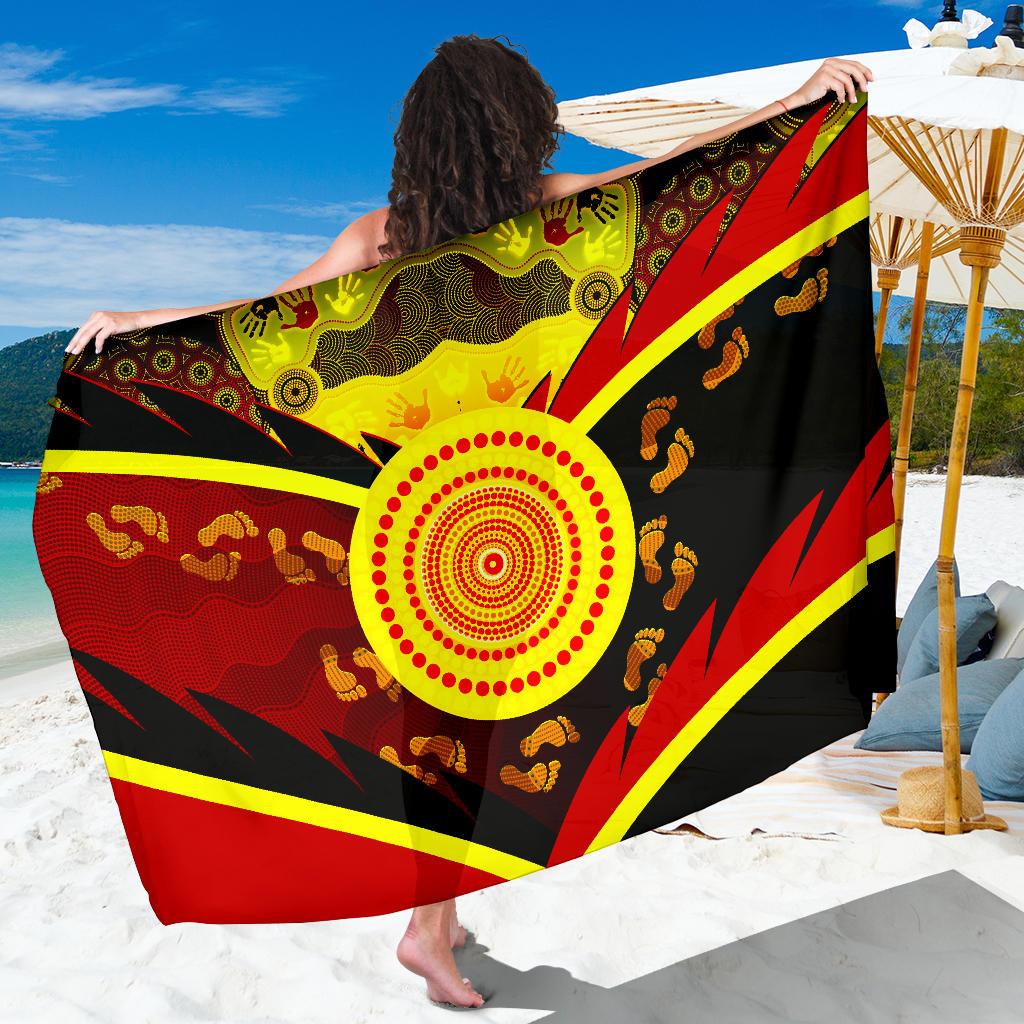 aboriginal-sarong-indigenous-flag-with-footprint-hand-art