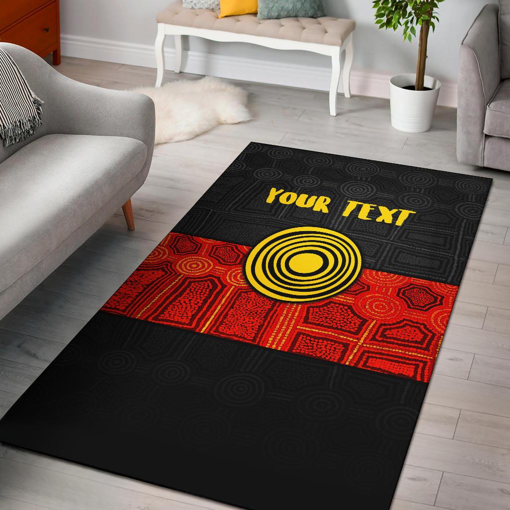 personalised-aboriginal-area-rug-aussie-indigenous-flag