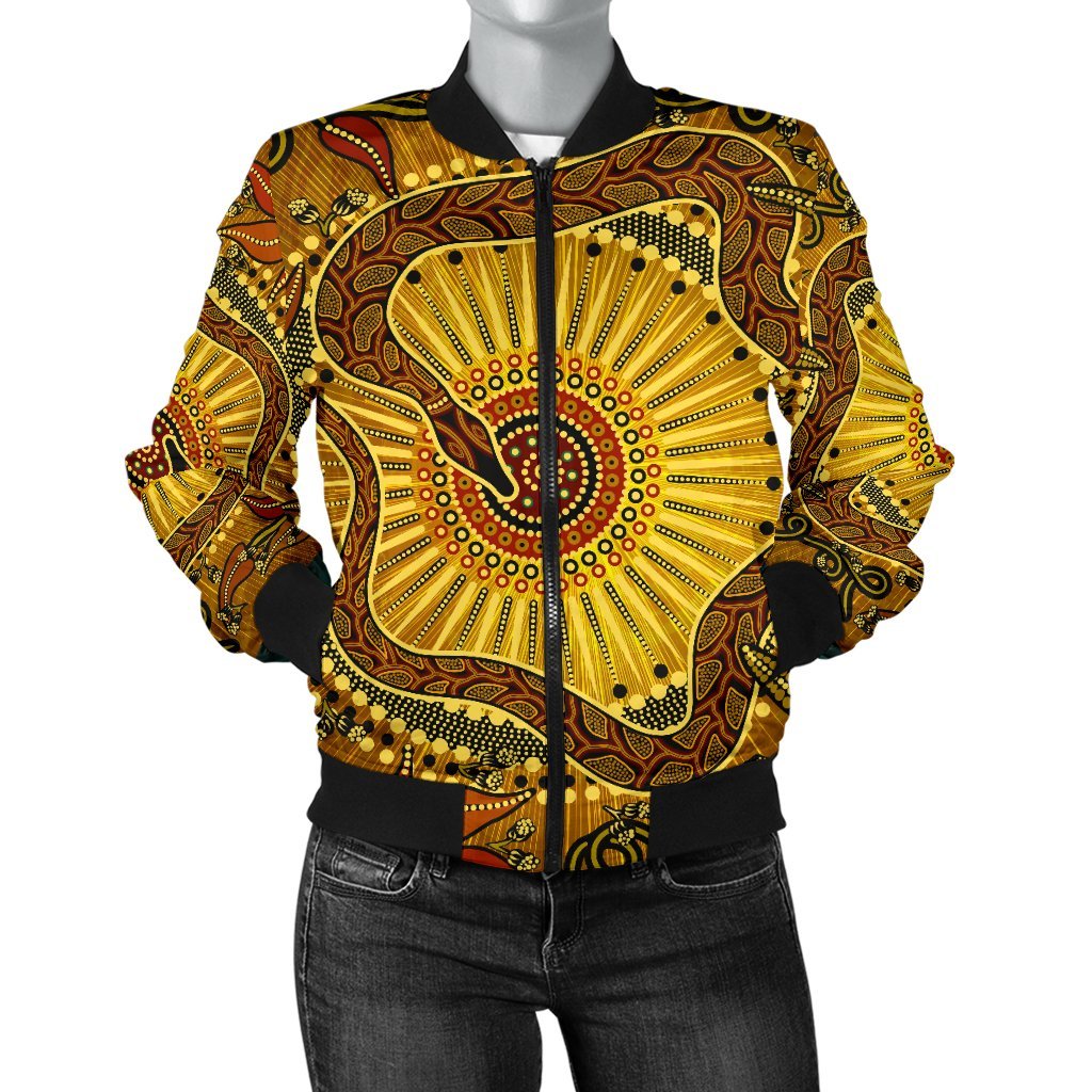 womens-bomber-jacket-australian-aboriginal-snake-rainbow-serpent