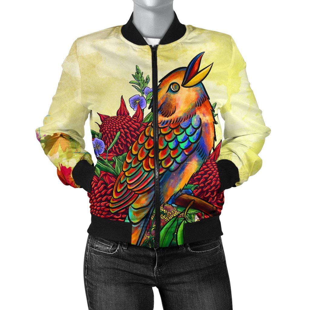 womens-bomber-jacket-australia-kookaburra-with-waratah