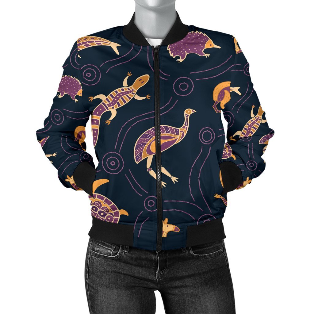 womens-bomber-jacket-indigenous-animals-patterns